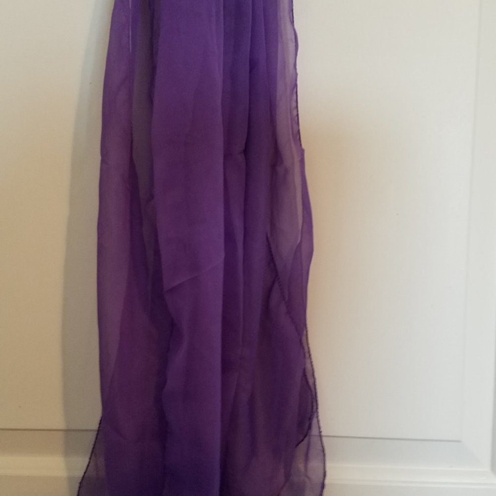 Chic soft stylish purple scarf